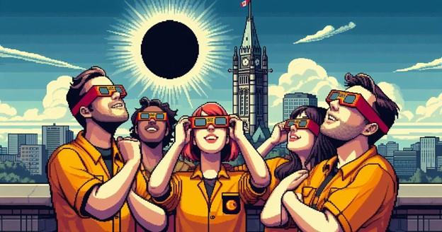 In Ottawa, the Moon will cover only about 96% of the Sun