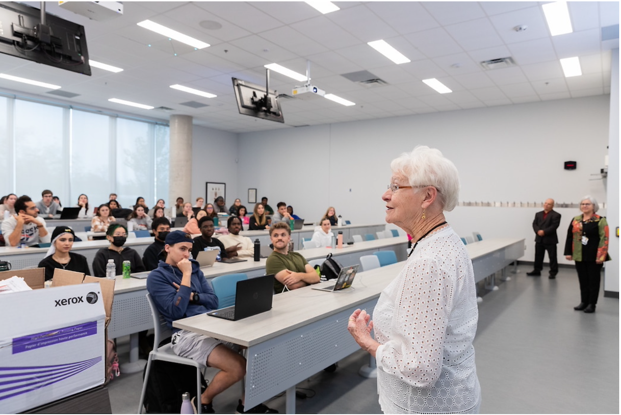 professor giving a lecture