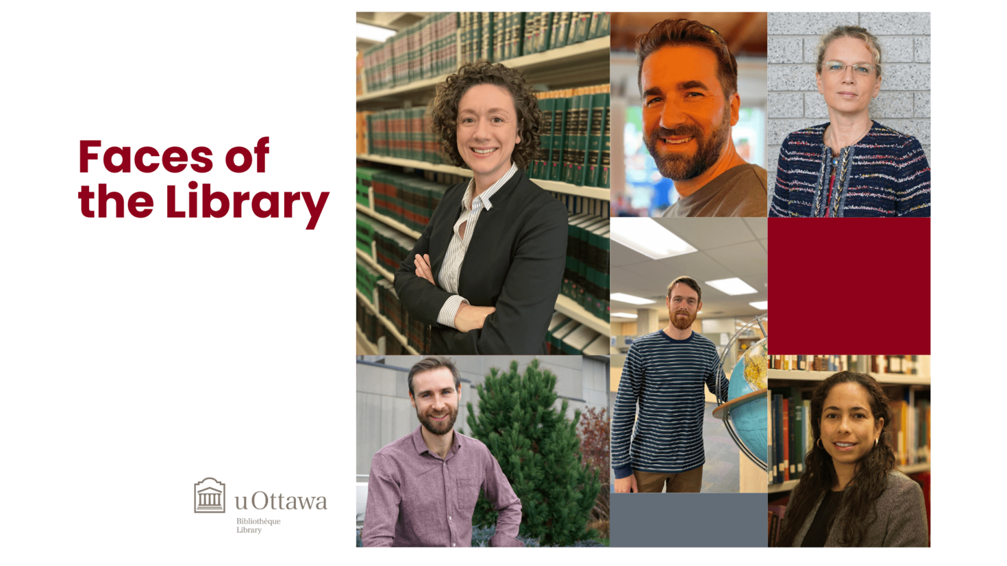 From left to right: Photo of Emily Da Silva, Peter Farrell, René Duplain, Hugo Crites, Danielle Michaud, Majela Guzman