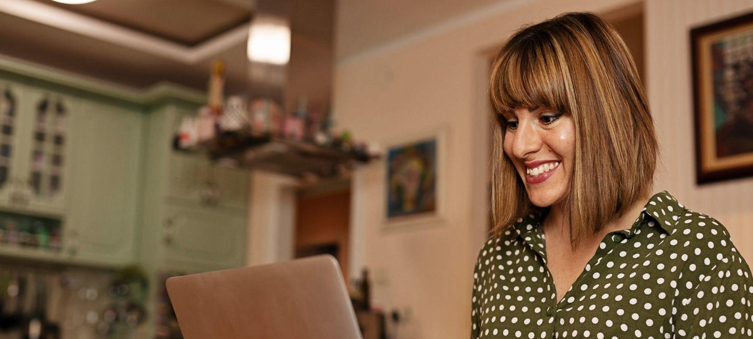 A professor who is taking an online course