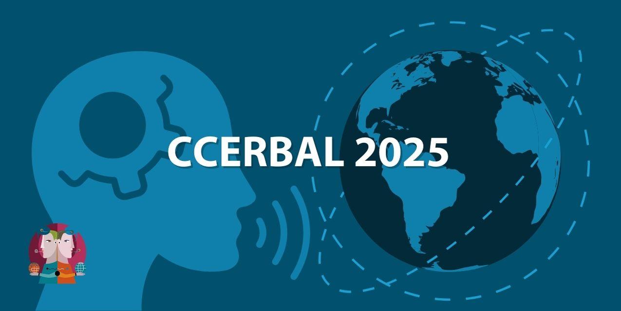 CCERBAL 2025 - An icon of a head with a gear in it, and a globe.