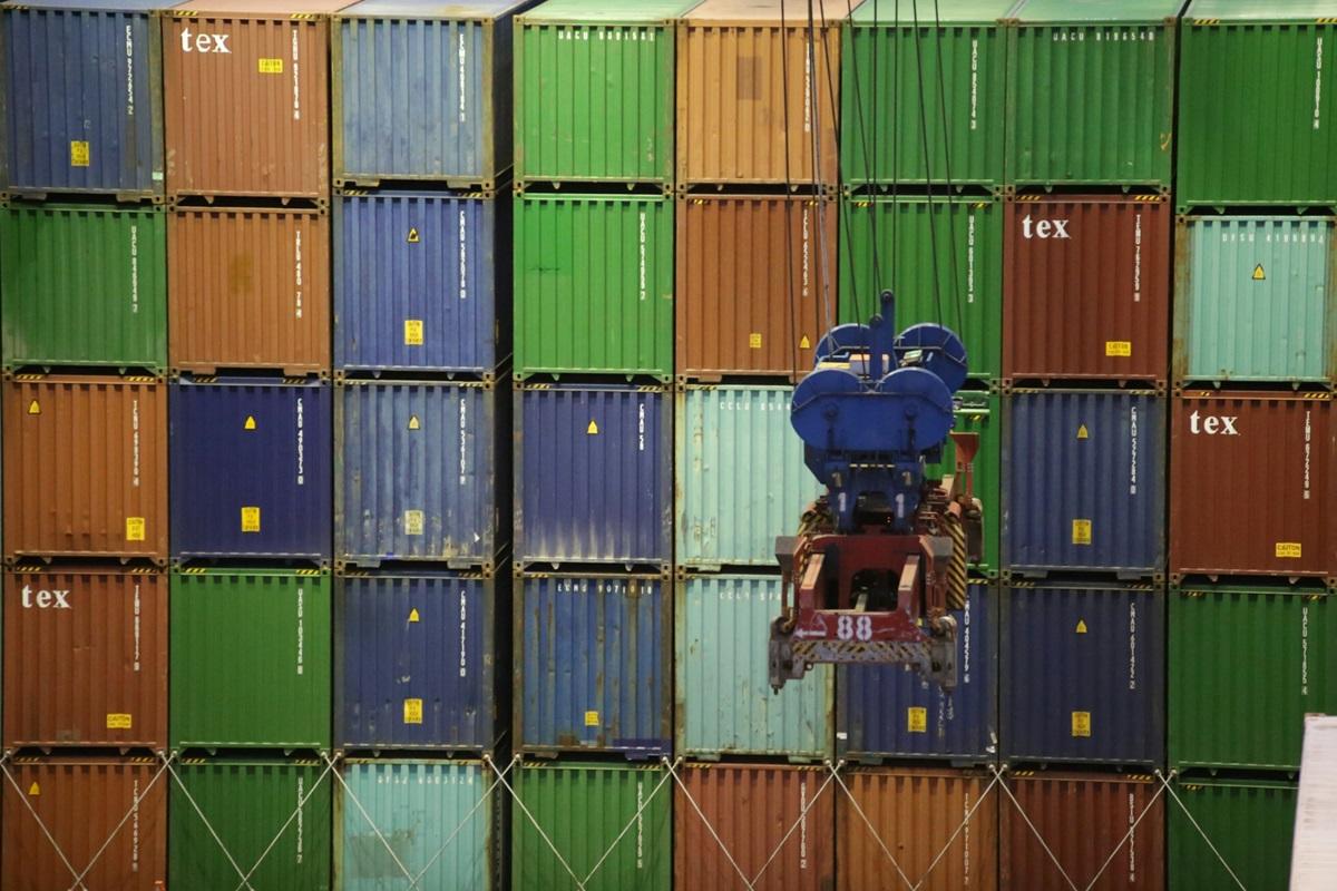 Stack of shipping containers