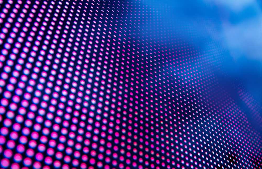 Purple LED screen