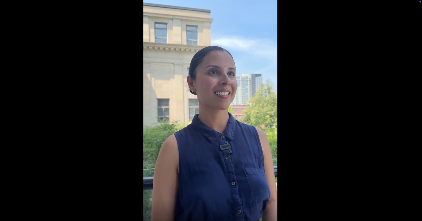 A screenshot of a YouTube video of Cindy Paola Pena Ramirez
