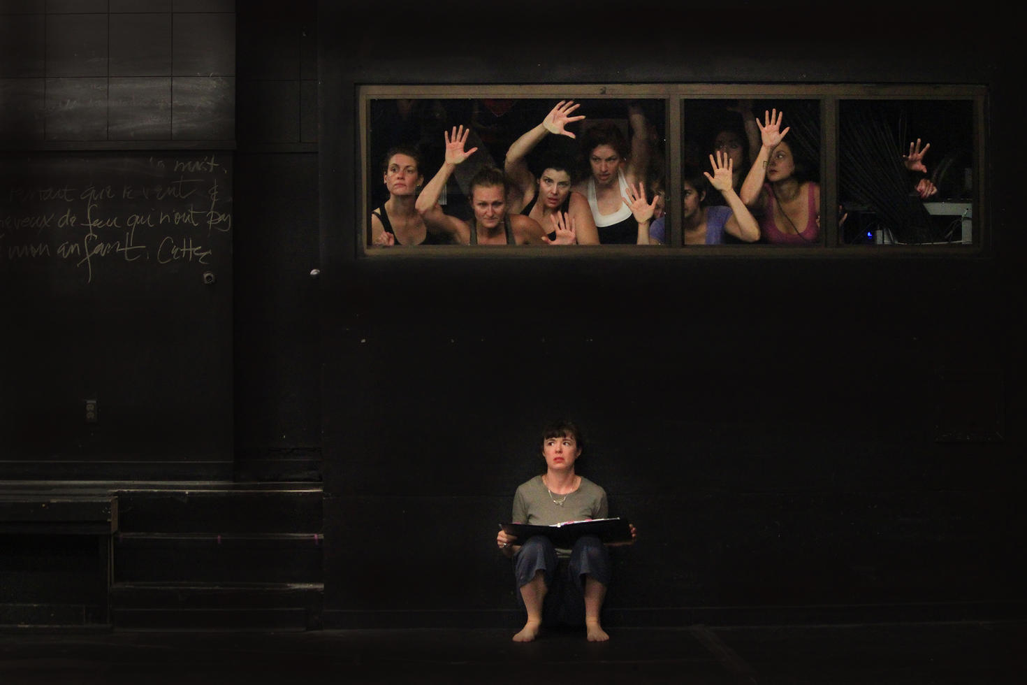 Theater representation of Sarah Migneron's "A tu et à moi play" 