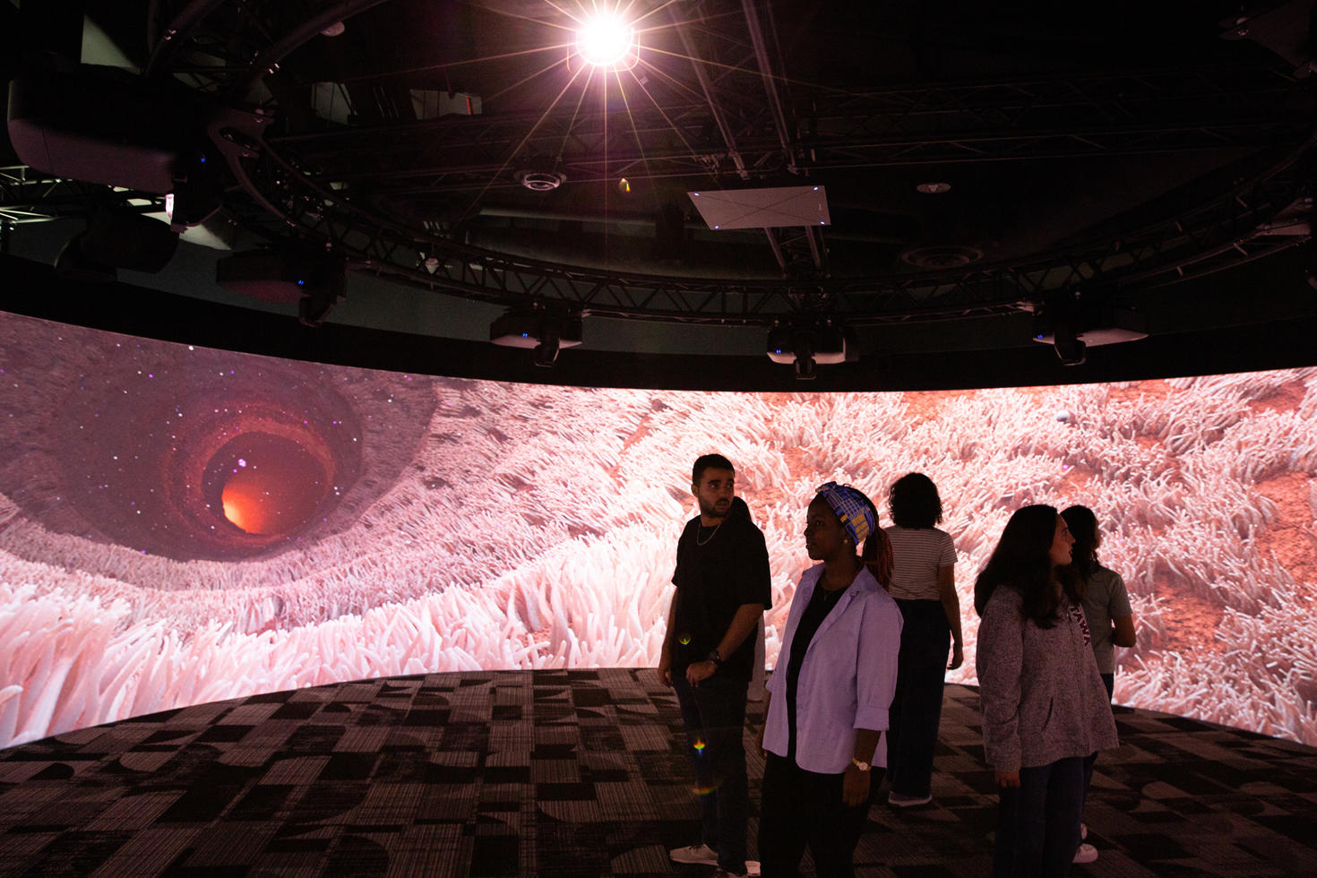 Immersive cylinder at Innova