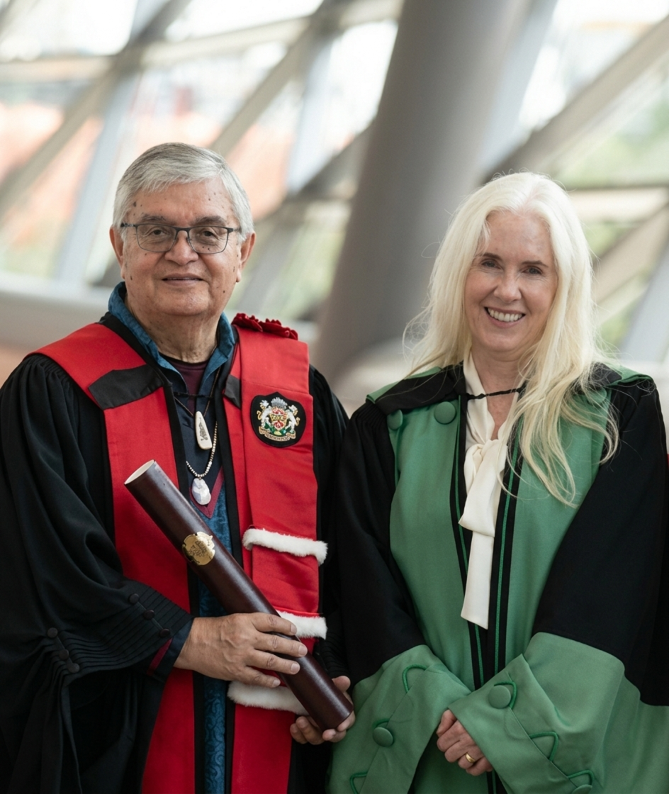 Special Advisor Simon Brascoupé & Dr. Melissa Forgie, Dean of the Faculty of Medicine