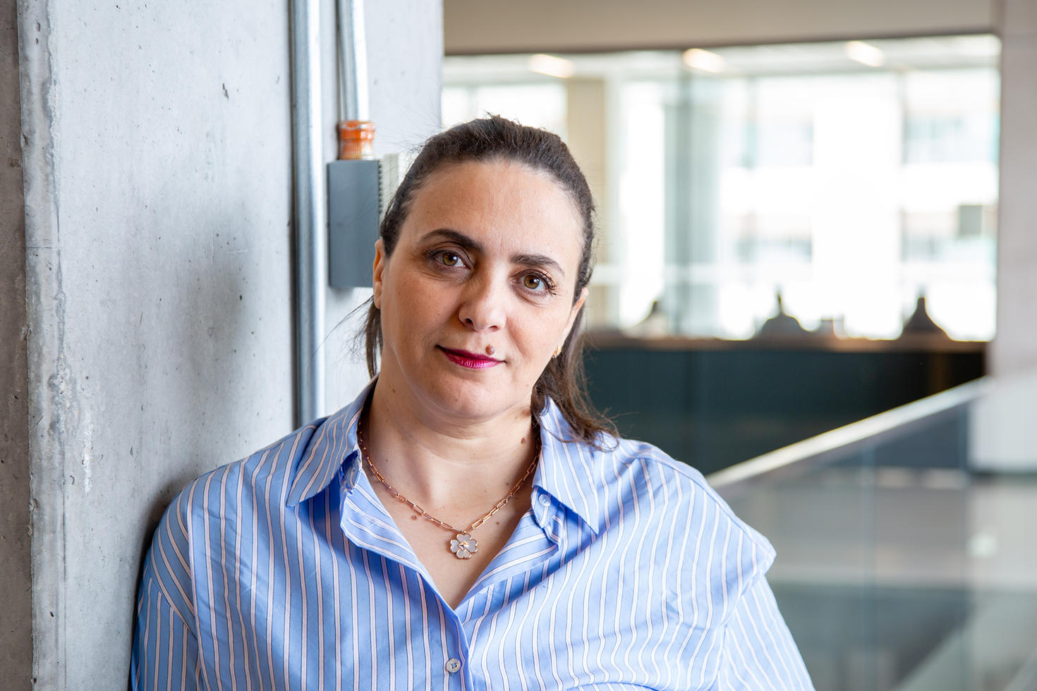 Close-up portrait of Sara Magdouli