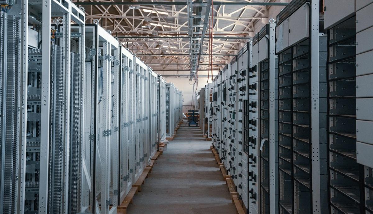 Inside room of a data center