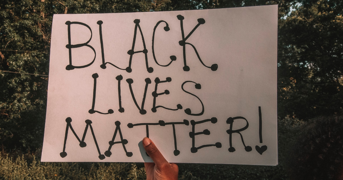 A Black Lives Matter sign