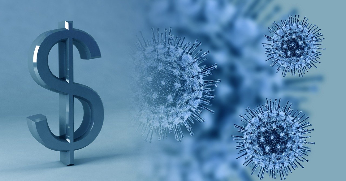 A dollar sign next to coronavirus