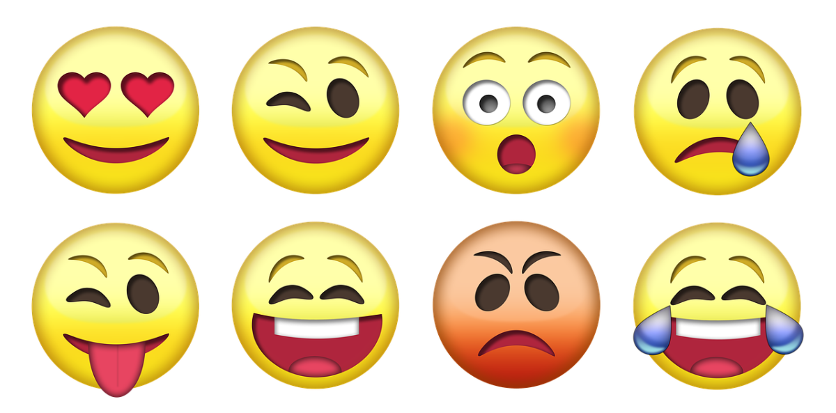 Various emoji icons.