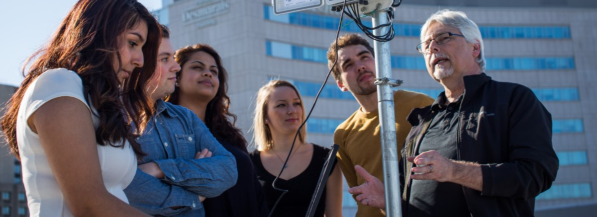 students and professor at uOttawa