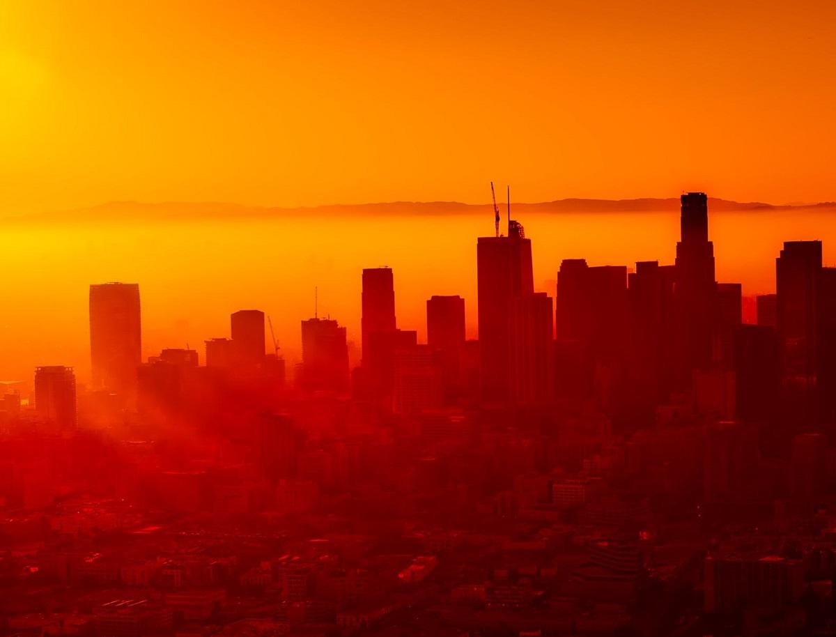 Heat wave over the city