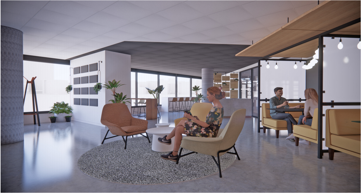 Reception lounge Hub350