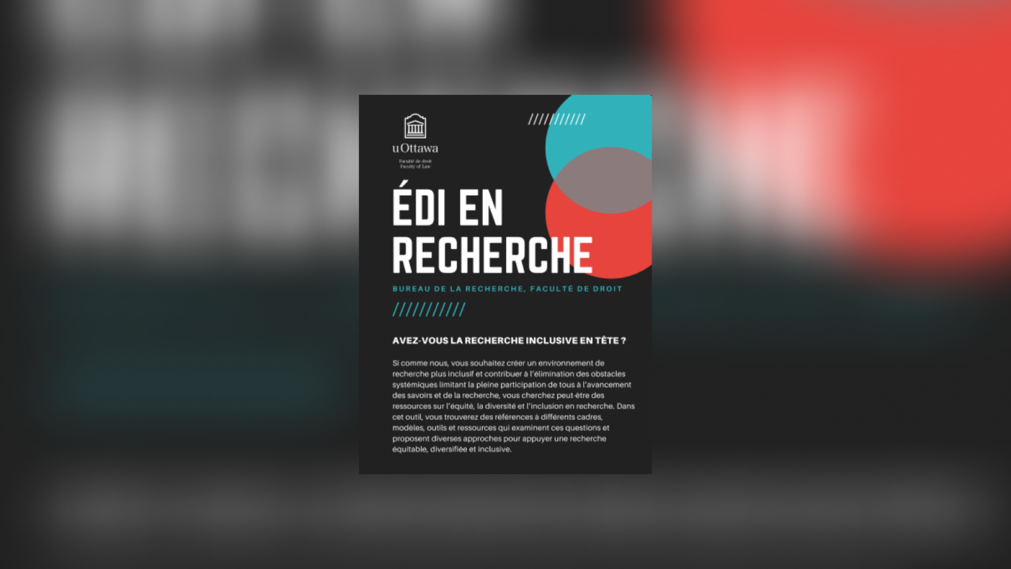 ÉDI en recherche – Avez-vous la recherche inclusive en tête ?