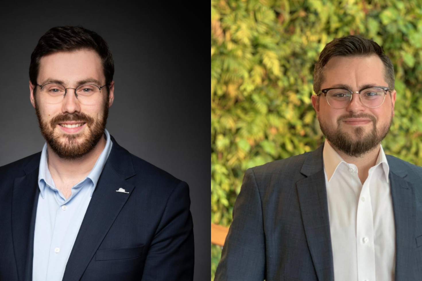 Les professeurs Thomas Burelli (gauche) et Alexandre Lillo (droite)