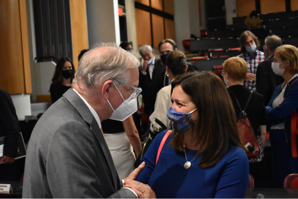 Le recteur Jacques Frémont et la juge Michelle O’Bonsawin