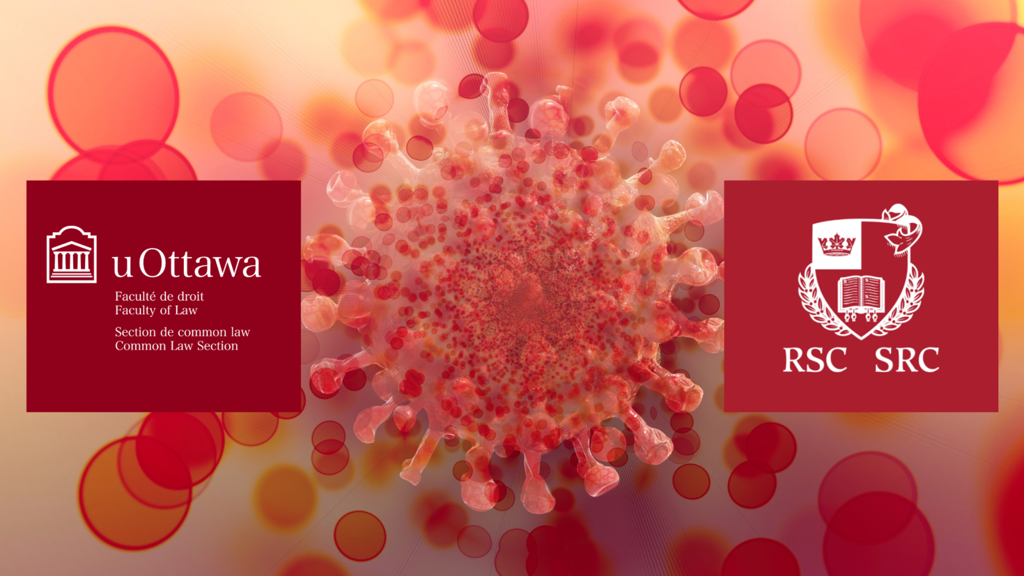 Common Law logo, COVID-19 cell, RSC logo