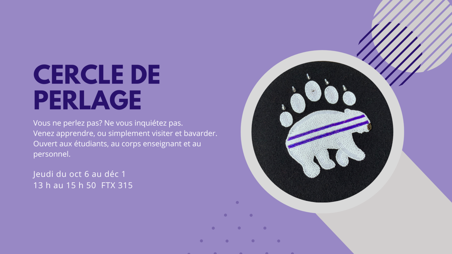 cercle de perlage baniere