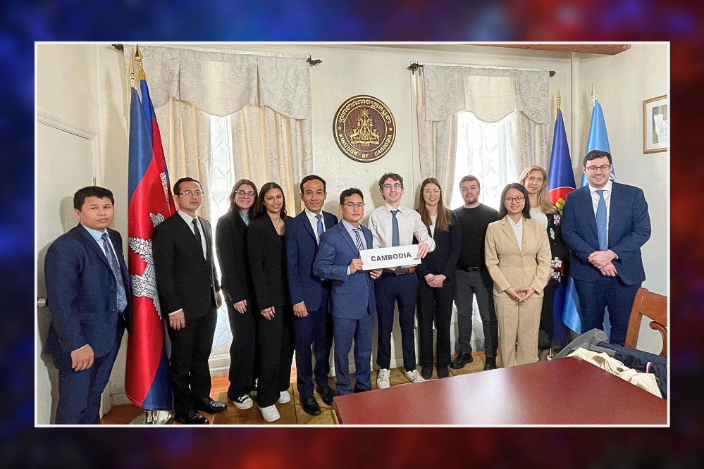 NMUN Équipe avec la représentation du Cambodge