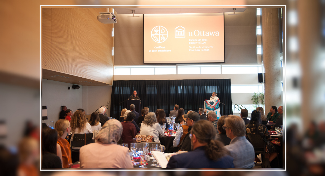 Photo de la salle lors de la célébration Certificat droit autochtone