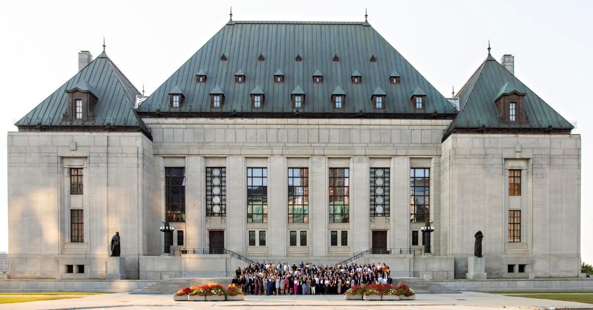 CLAW students on steps of SCC
