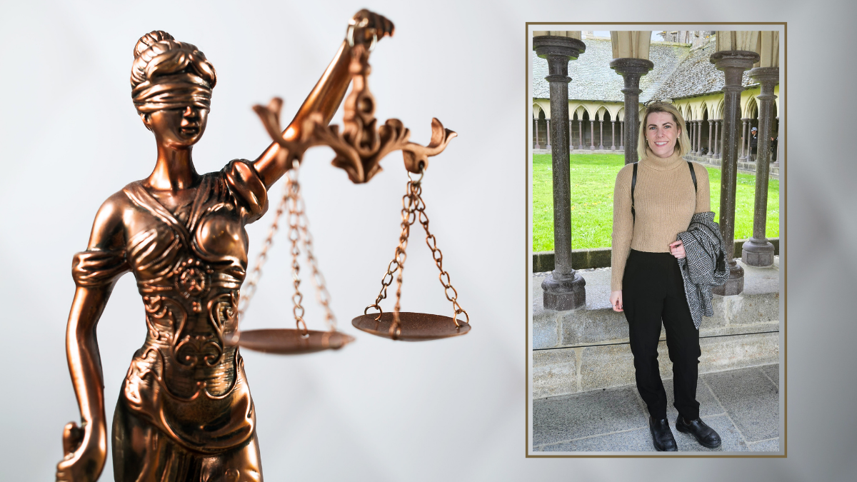 Samantha Savage, CLAW Student, Scales of justice