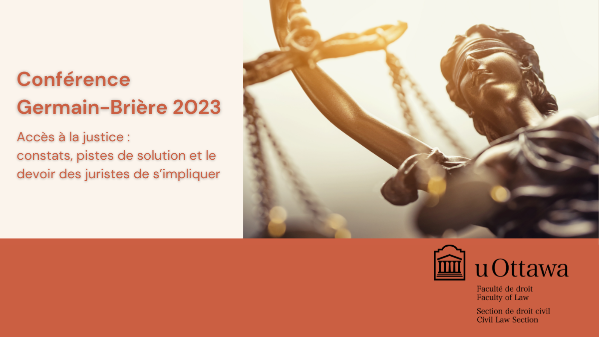 Poster de promotion pour la Conférence Germain Brière qui a eu lieu le 14 octobre 2023
