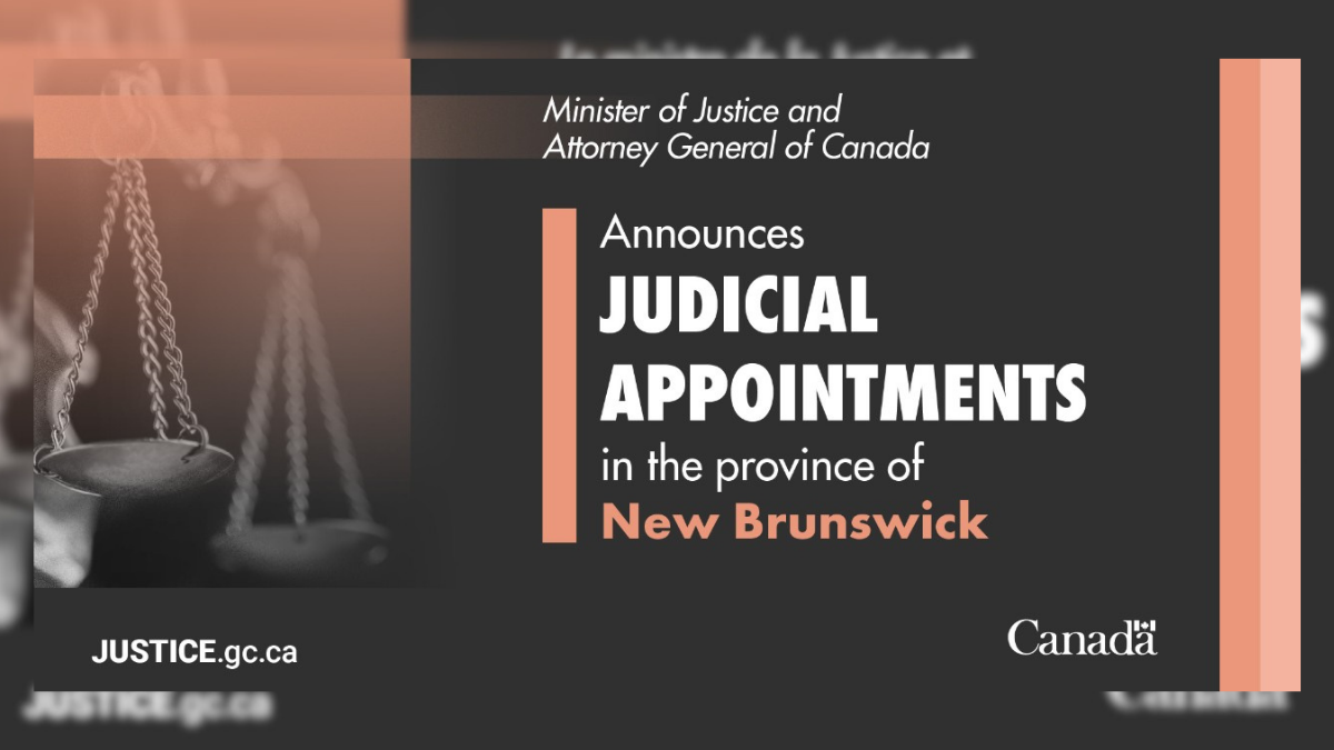 Poster from the office of the Attorney General announcing a Judicial appointment