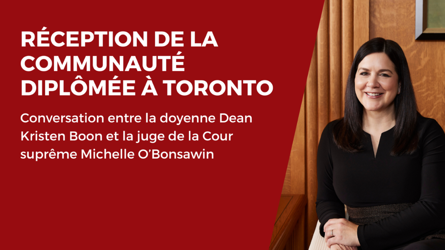 Réception de diplômé.e.s de Toronto – 26 octobre