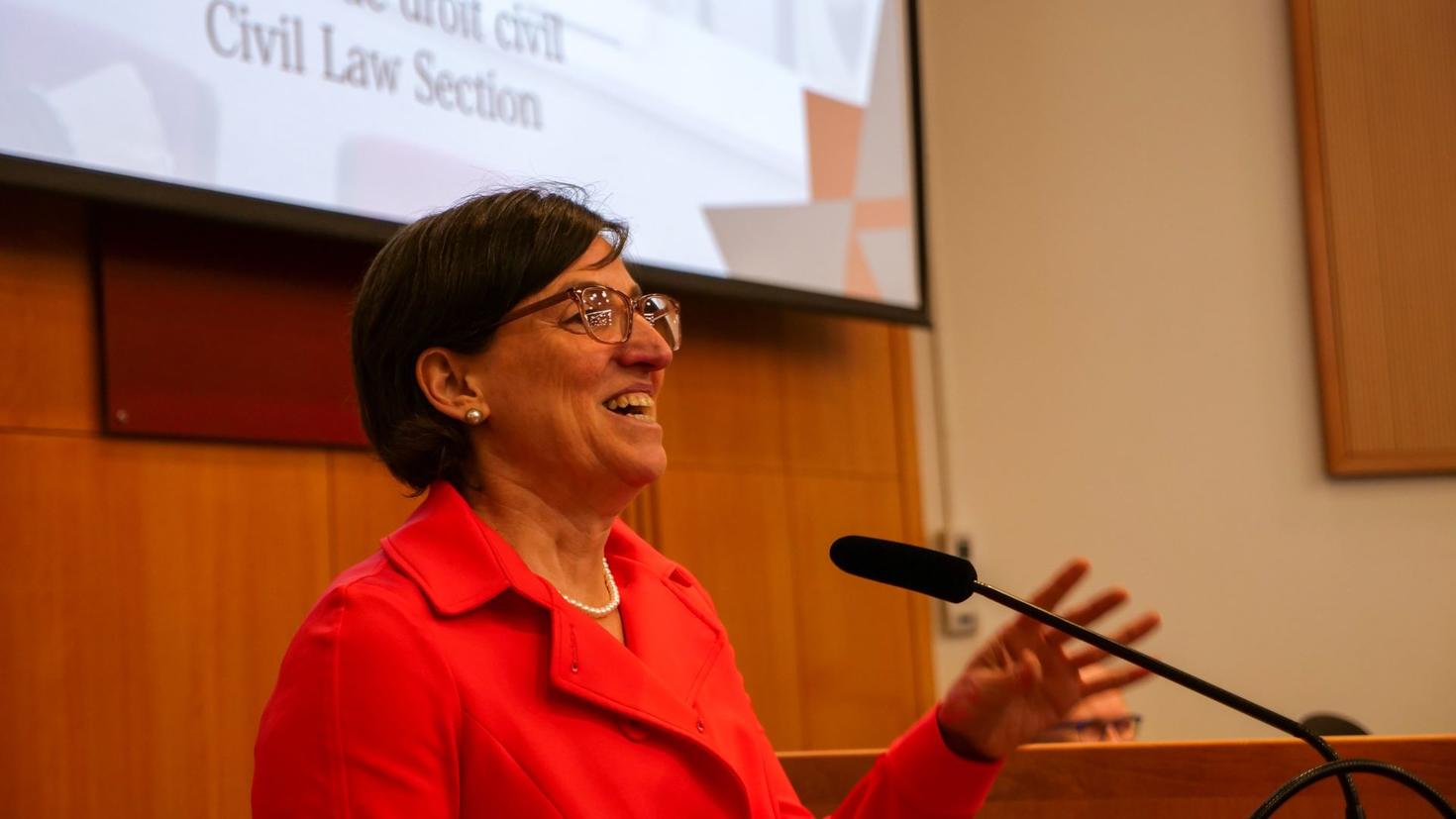 Marie-Eve Sylvestre, doyenne de la Section de droit civil