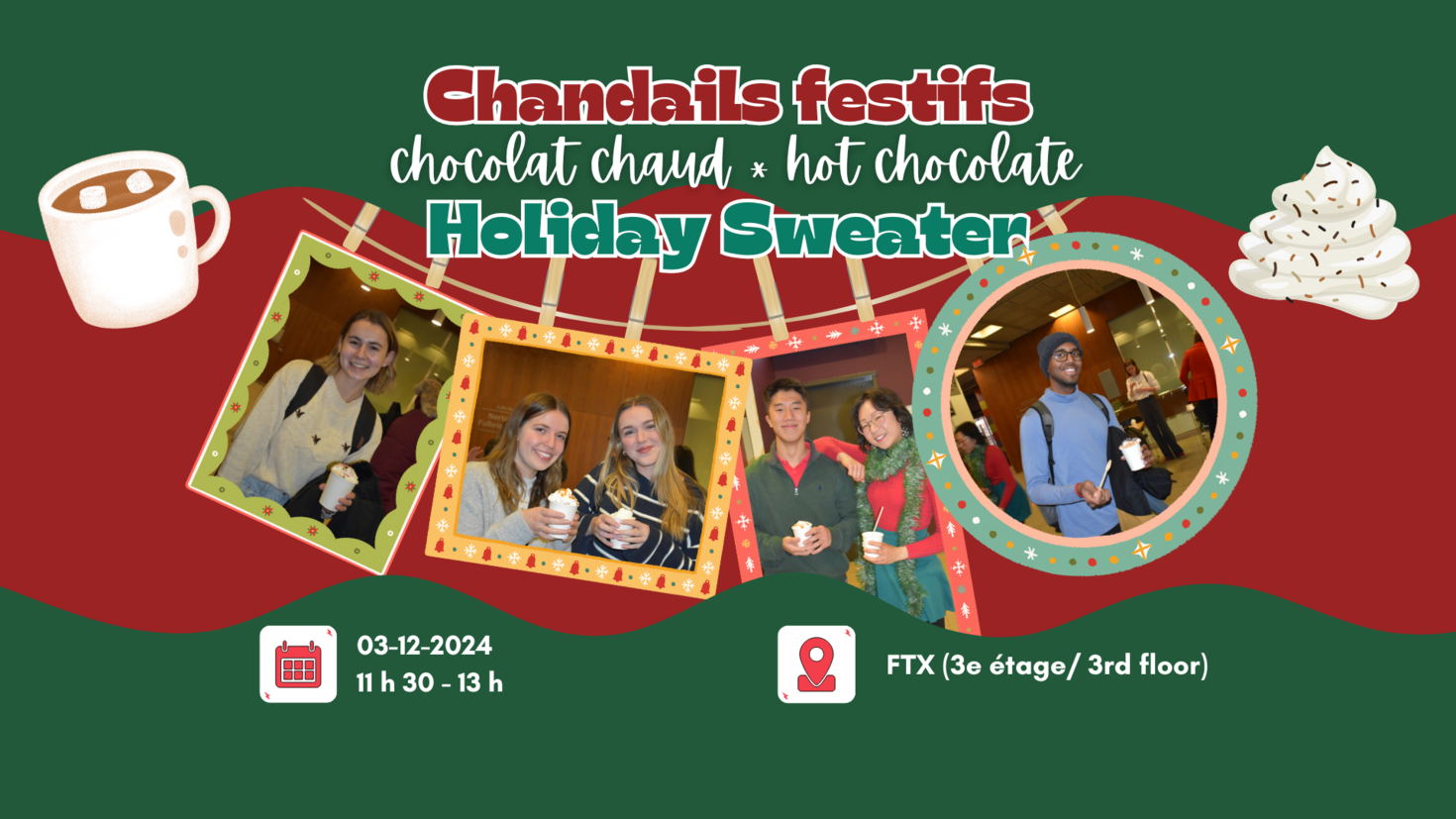 Chandails festifs 2024 banniere