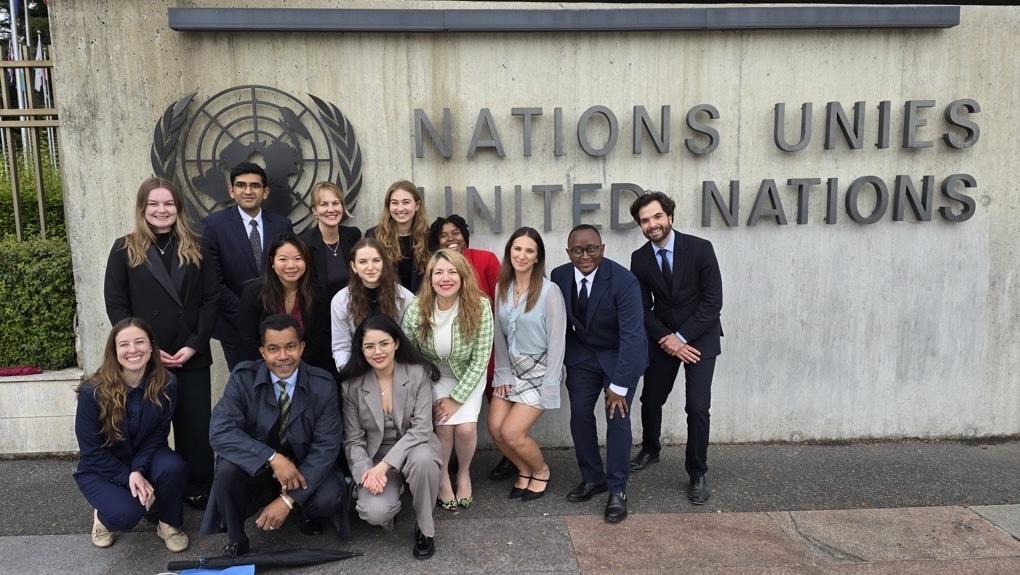 Étudiants de l'Observatoire des droit humains aux Nations Unies