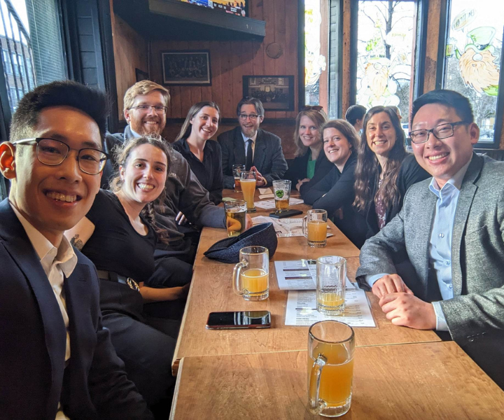 George Hua with other members of the OLR executive