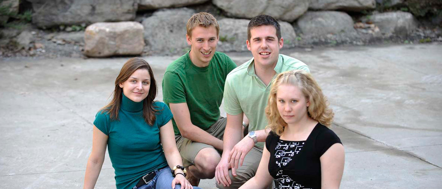 group of students sitting