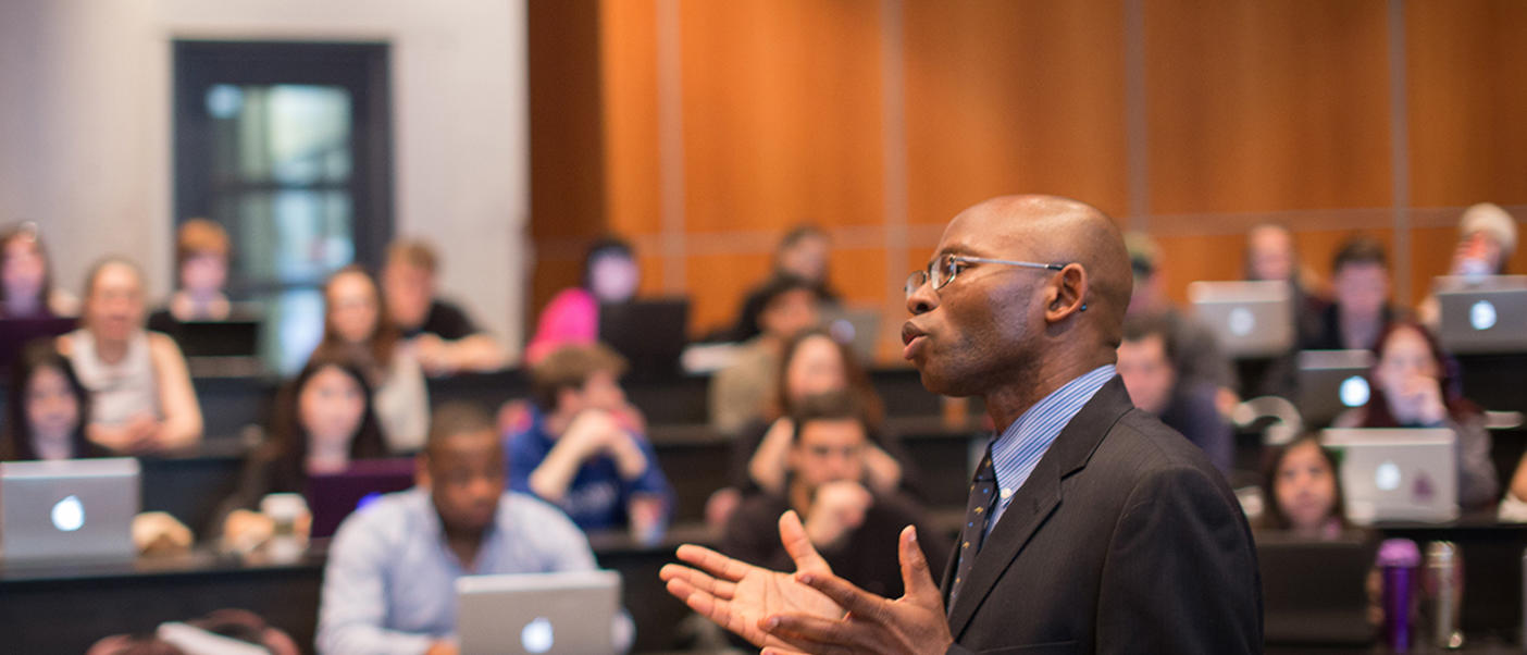 Law professor teaching