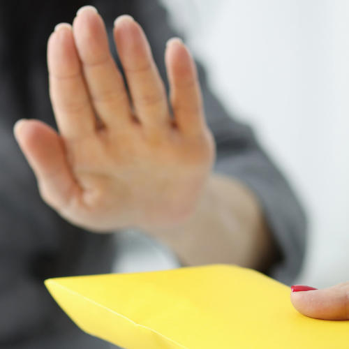 Picture of an accepting hand