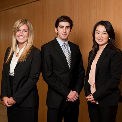 3 students posing for photo