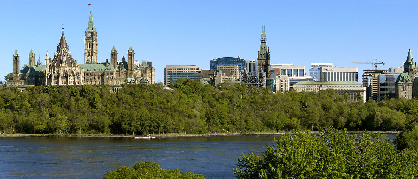 view of Ottawa from the river