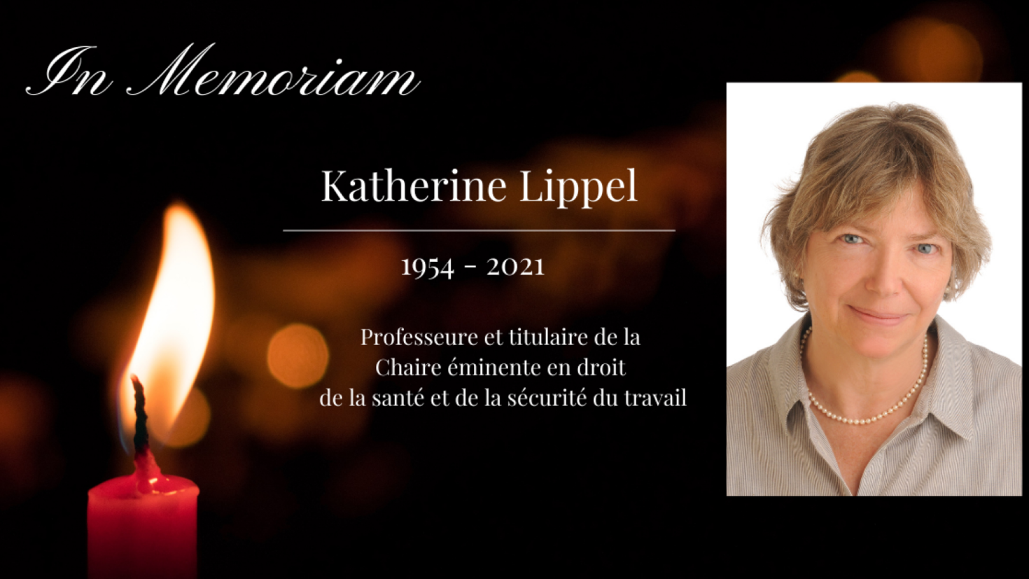 In memoriam: Katherine Lippel