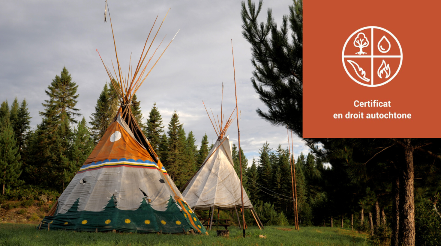 Teepees at Domaine Noctimik