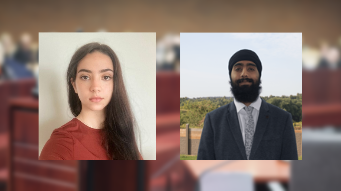 Students Dalia Dadi & Jasjeet Dhaliwal