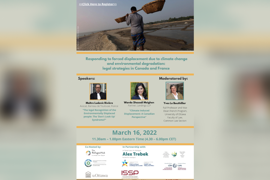 Responding to Forced Displacement due to Climate Change and Environmental Degradation