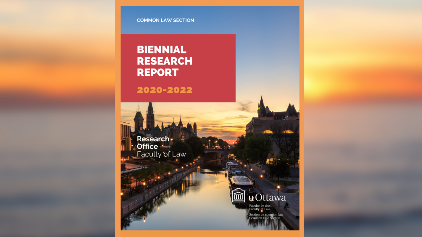 Cover art of the 2020-2022 Biennial Research Report for Common Law Section