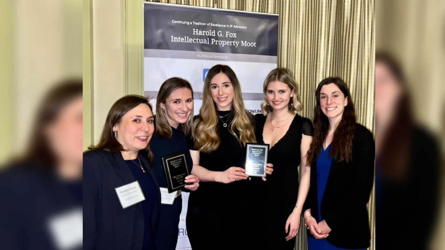 uOttawa Mooters Recognized for Prize-winning Performances at the 2023 Harold G. Fox Intellectual Property Moot