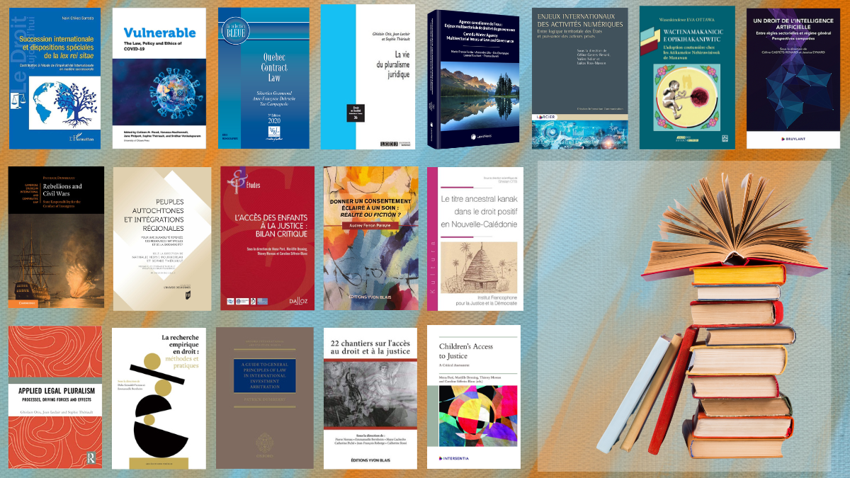 Couvertures de livres de toutes les publications de la faculté et de la recherche 2023
