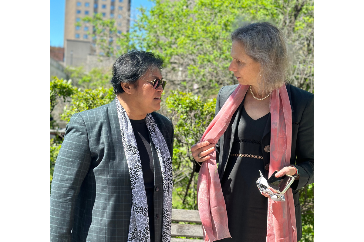 Azalina Othman Said and Jennifer Quaid