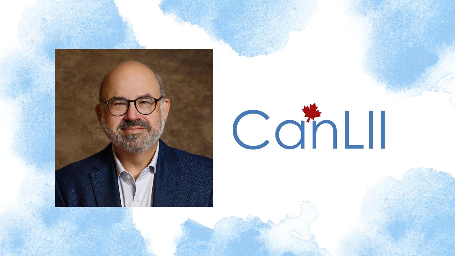 Professor Adam Dodek and the CanLII logo
