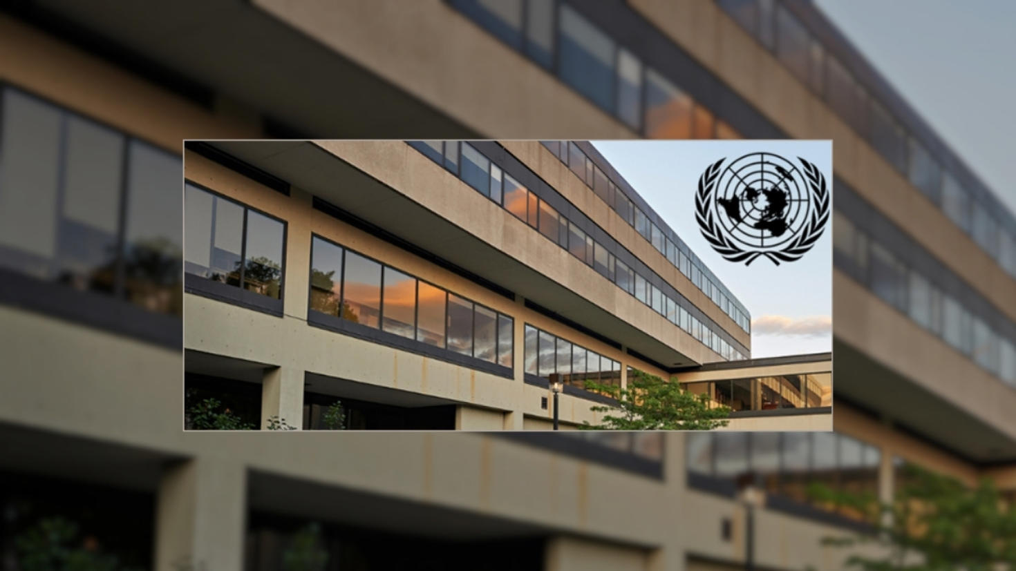 fauteux hall with UN logo